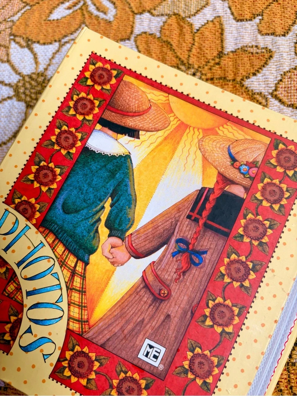 🌻📖✨ Vintage 90s Mary Engelbreit Sunflower Photo Album ✨📖🌻